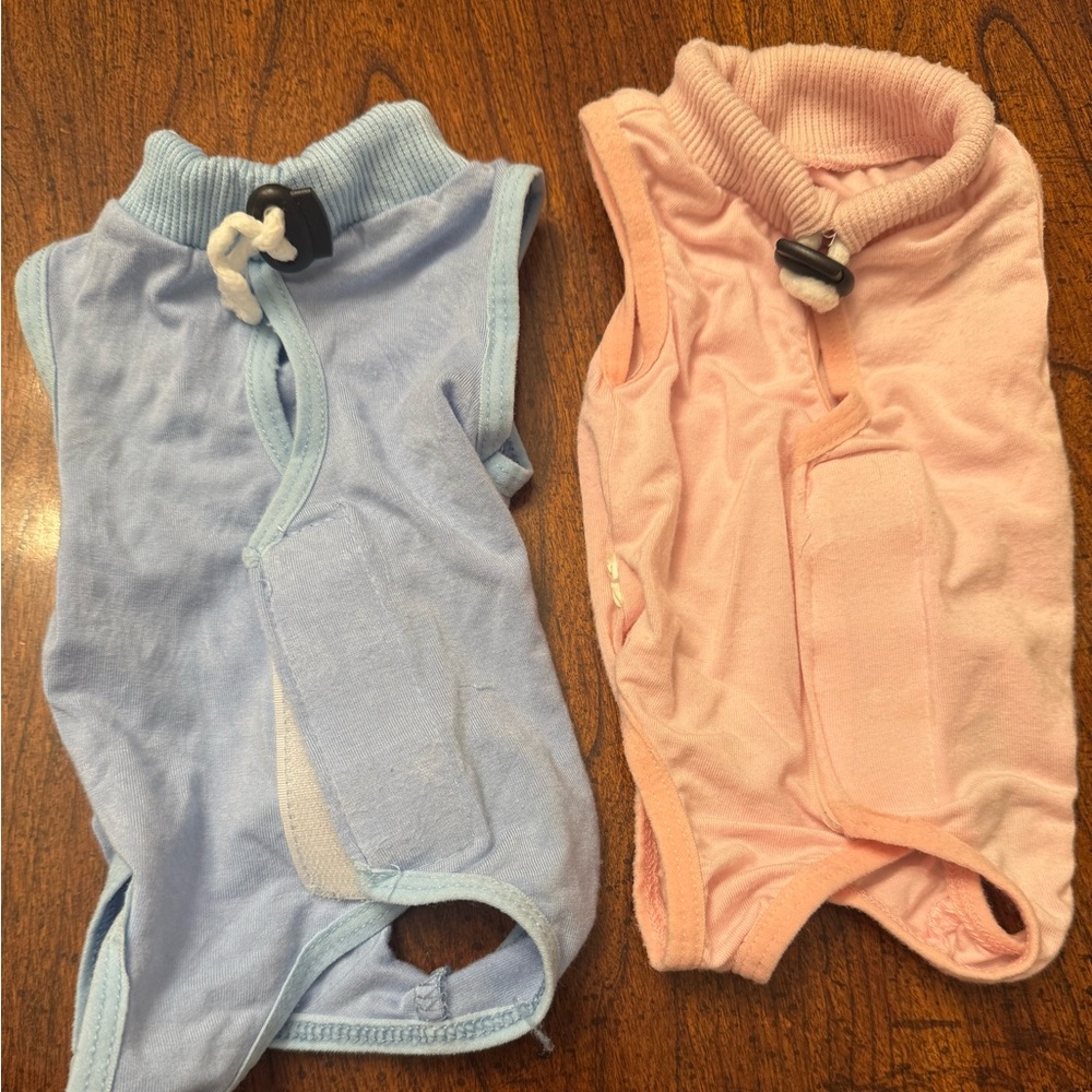 Cat Recovery Suits for Abdominal Wounds- Set of Two- Small - Picture 2 of 4